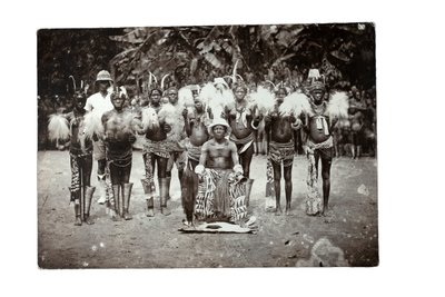 Cameroonian chief with his women, Cameroon, c.1930 by H. S. Freeman